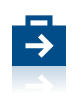 briefcase arrow icon