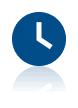 clock icon in blue